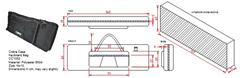 88 Key Padded Keyboard Bag Dimensions 